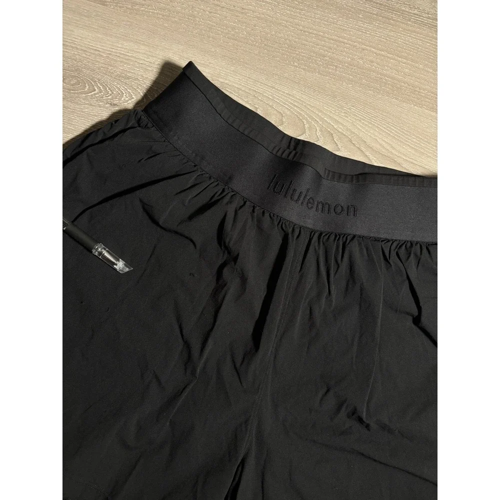 Lululemon Lab Womens Black 2-in-1 Running Shorts Size S Athleisure Activewear